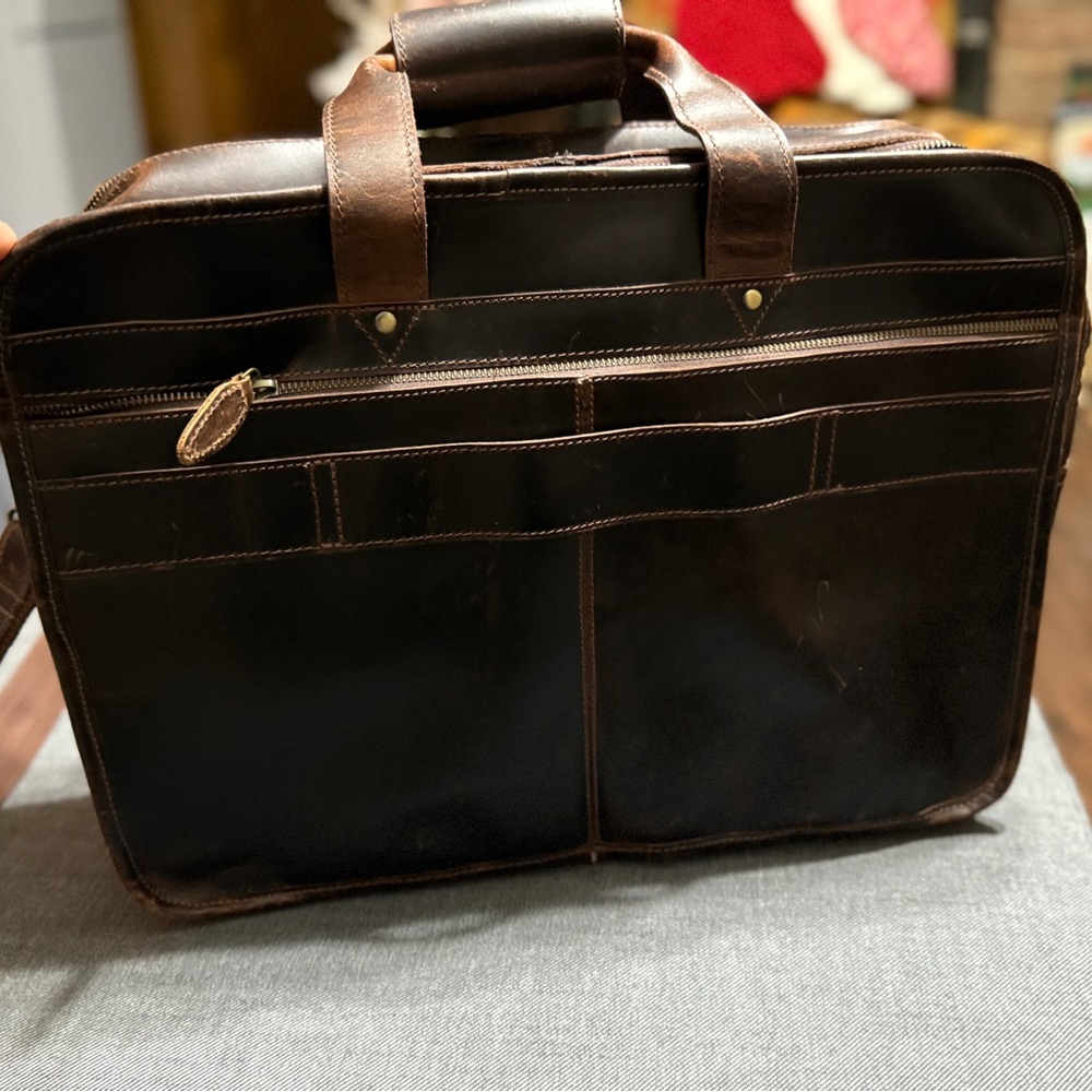 Leather Briefcase - Picture 12 of 12